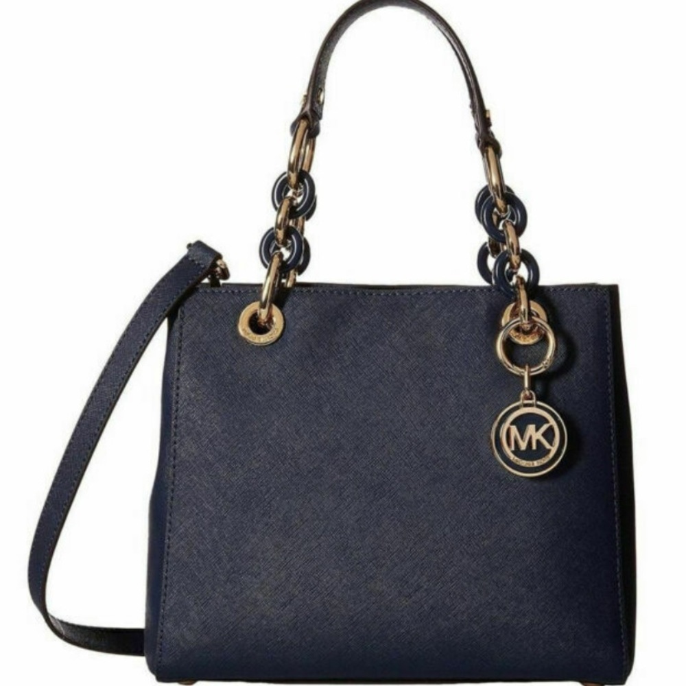 Michael Kors Cynthia Small Leather Satchel
